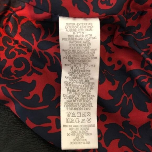 Free People Faux Leather Moto Jacket Zip Up Black - Picture 14 of 15